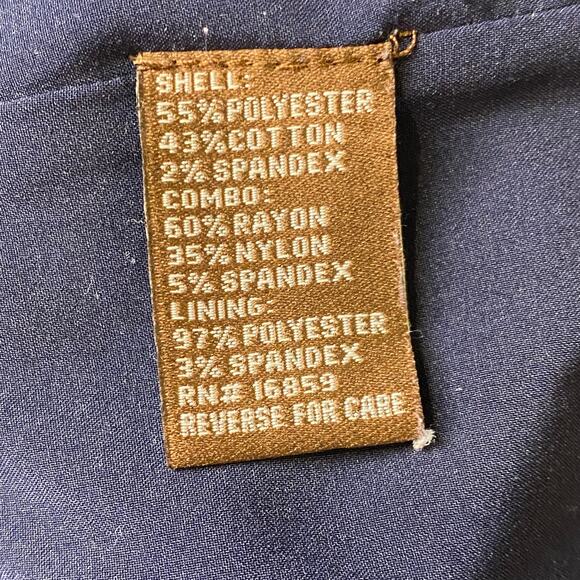 J. McLaughlin Prima Mock Neck Black & Blue Cardigan 3/4 Sleeve Women's Small - Picture 12 of 13